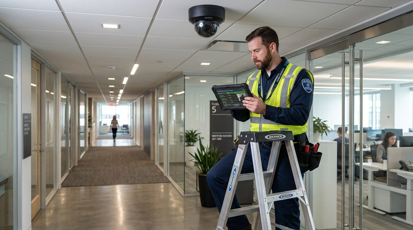 Commercial security systems and CCTV dome camera maintenance Singapore