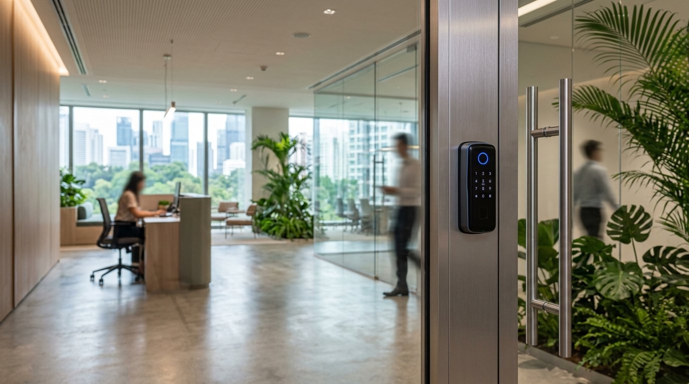 Smart Door Access System in Singapore Office
